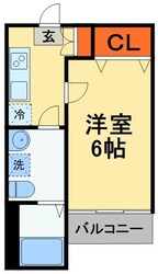 ベルメント陣屋前Ｂの物件間取画像